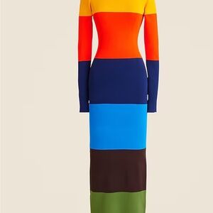 Christopher John Rogers x J. Crew Striped dress